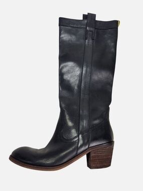 Guess black high leather boots